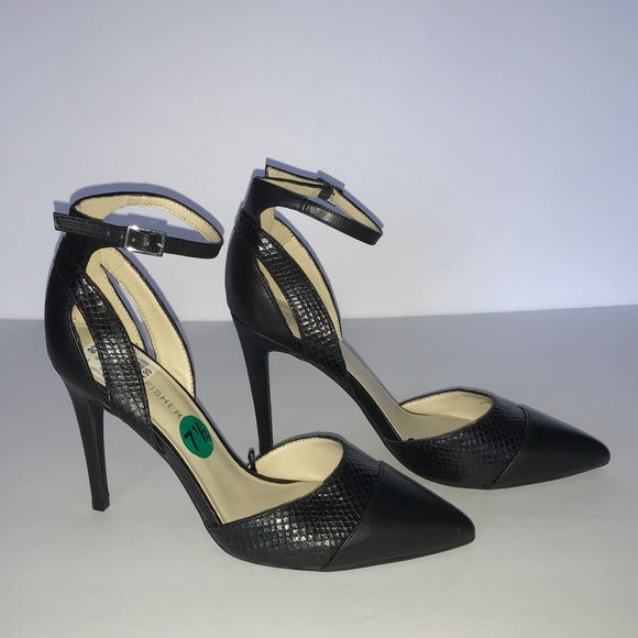 Marc Fisher Shoes - MARK FISHER Black Ankle Strap Heels - Size 7.5